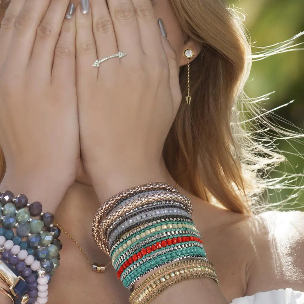 Looped  Bracelet-Tangerine