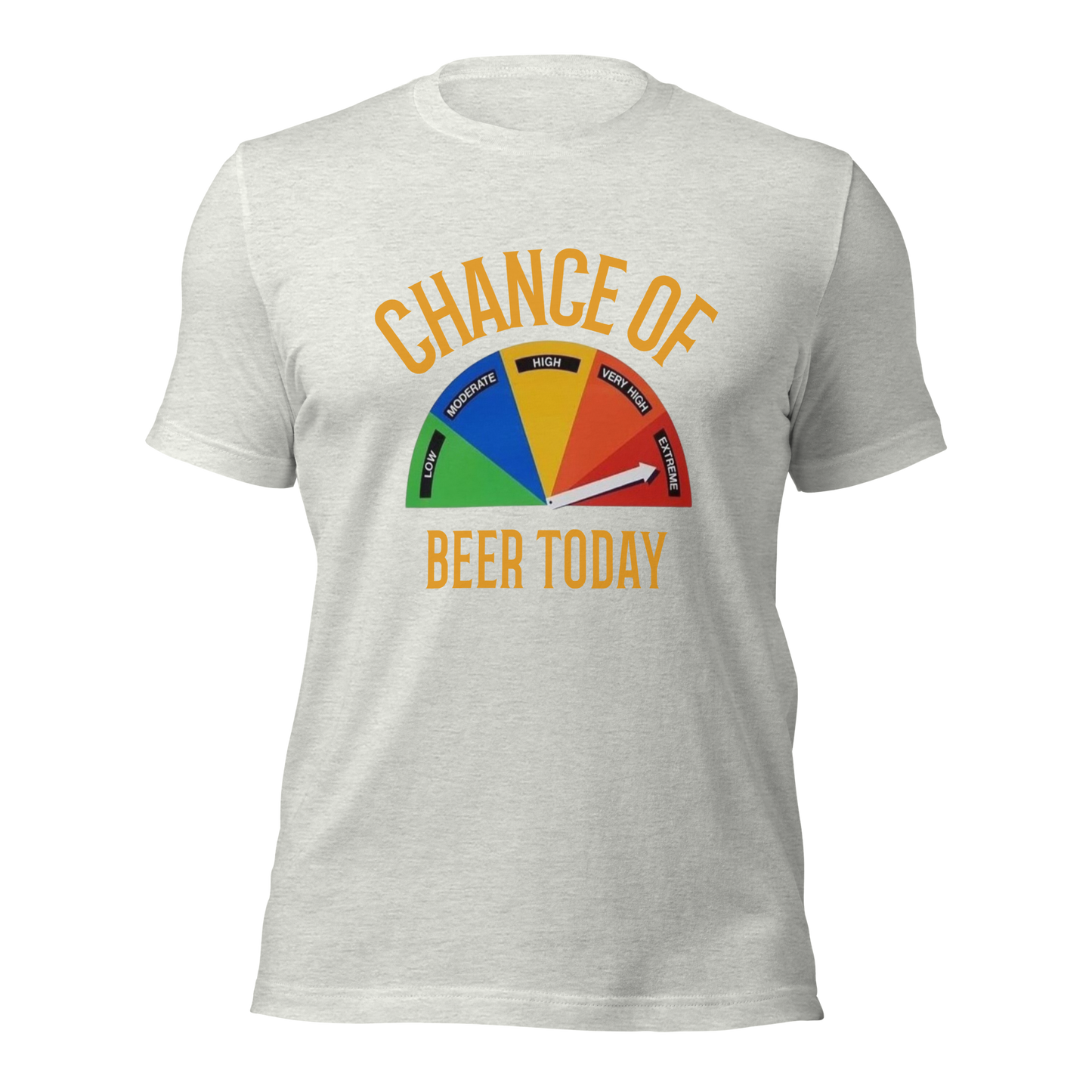 Chance of Beer Unisex t-shirt