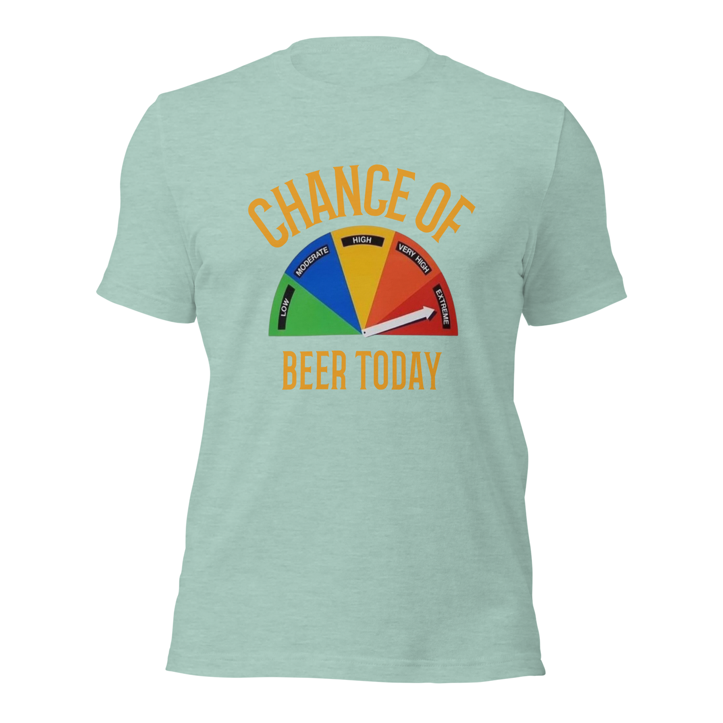 Chance of Beer Unisex t-shirt