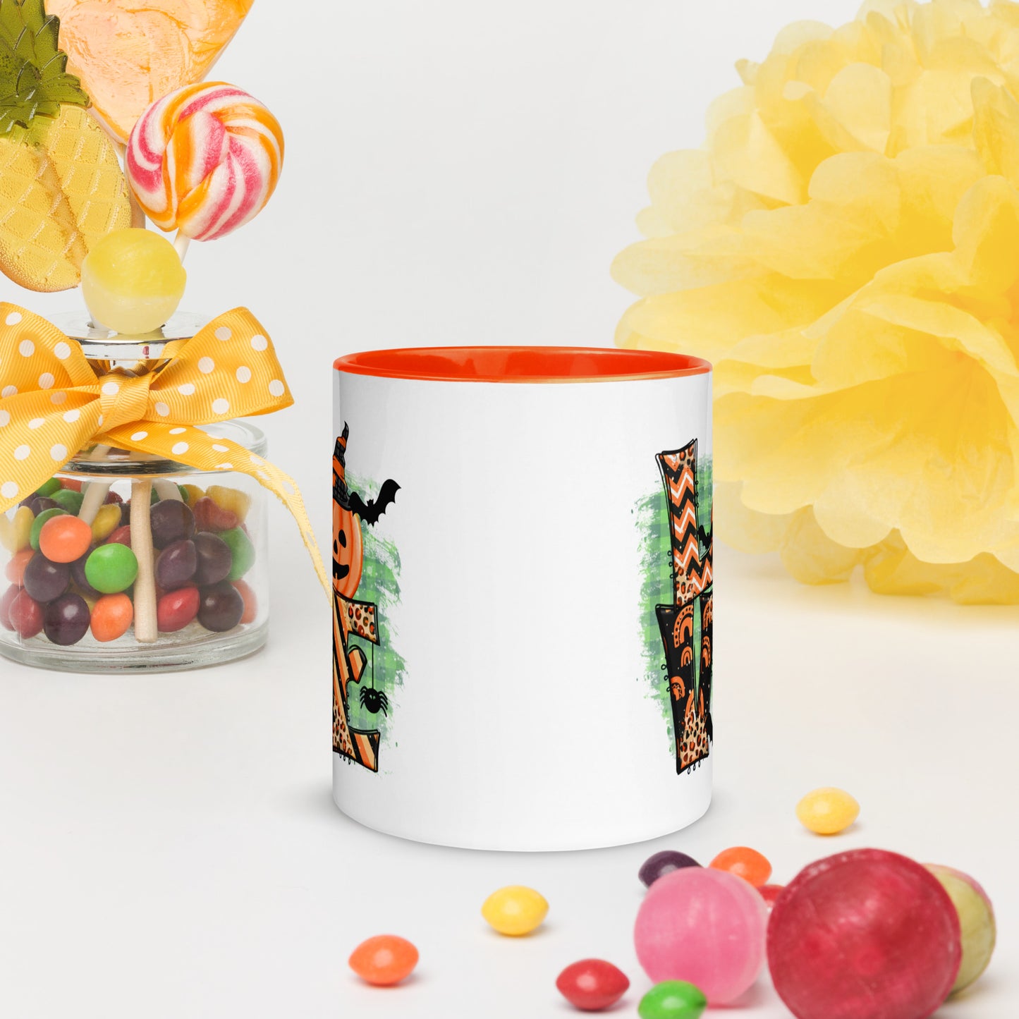 Love Halloween Mug with Color Inside