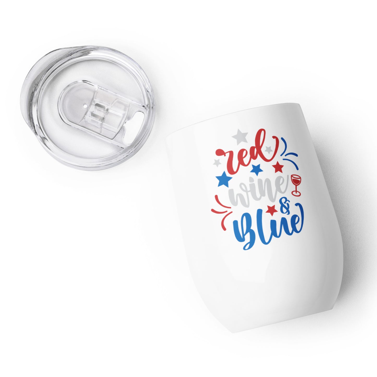Red, Wine and Blue Wine tumbler